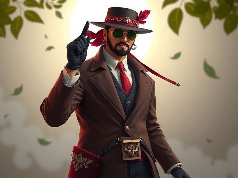 Pepper, the main character of Pepper Pursuit Elite, in detective outfit with traditional Indian accessories
