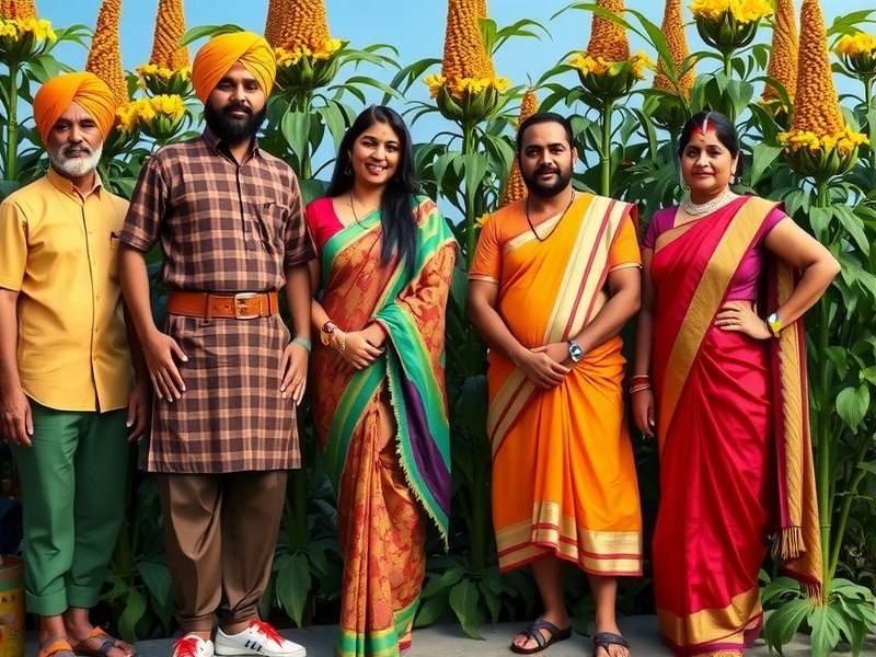 Pepper in regional outfits from Punjab, Tamil Nadu, Bengal, and Kerala in Pepper Pursuit Elite